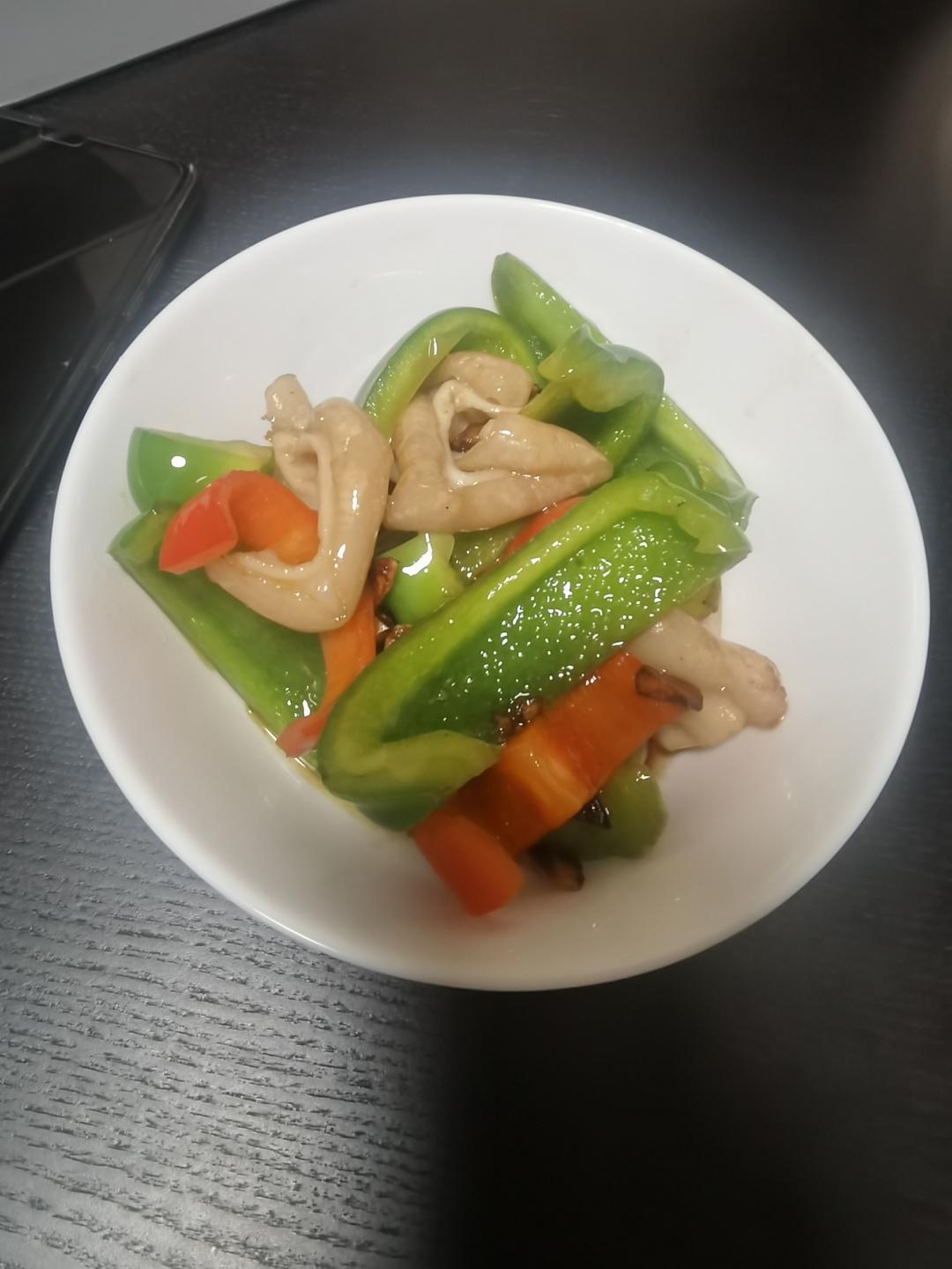 爆炒青椒鲨鱼肚