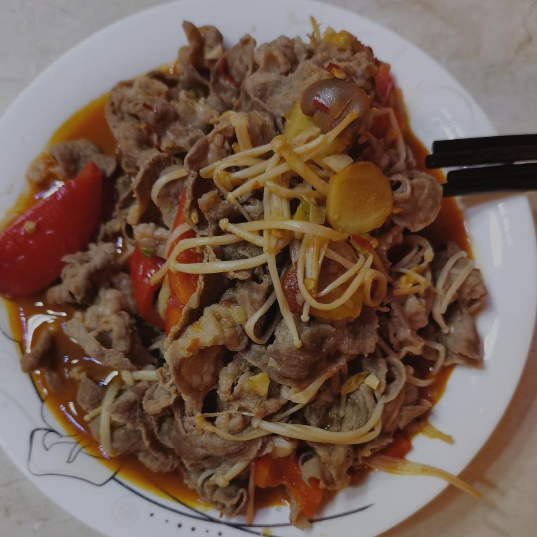 番茄羊肉卷