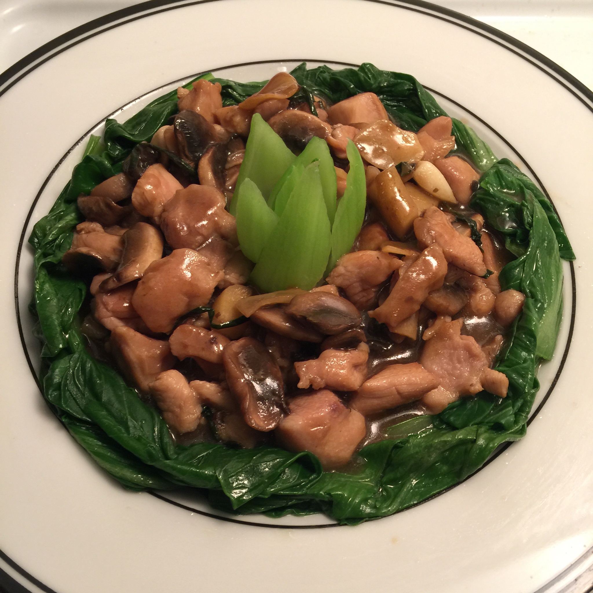 蘑菇滑鸡（香菇滑鸡）