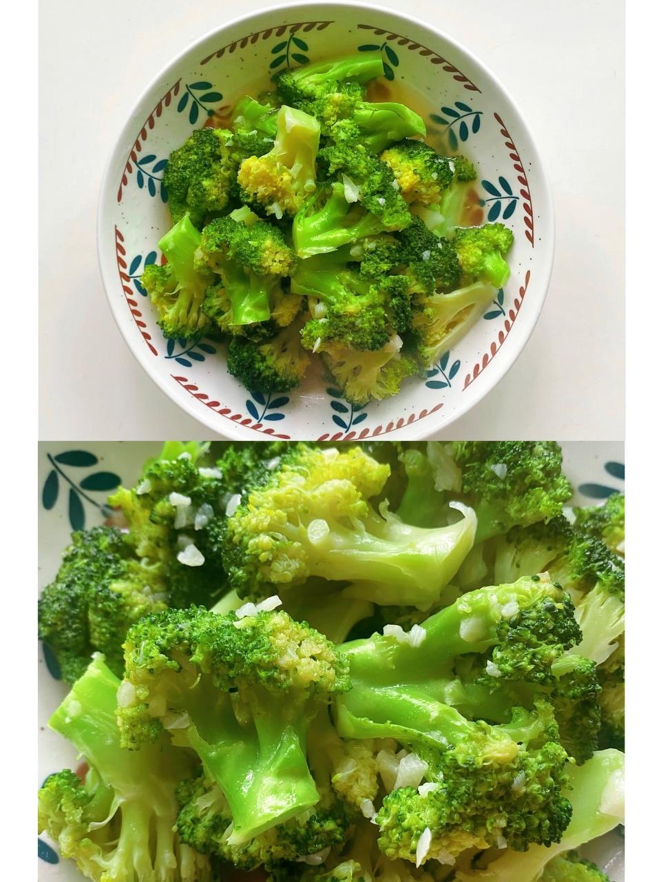 减脂蒜蓉西兰花🥦的做法