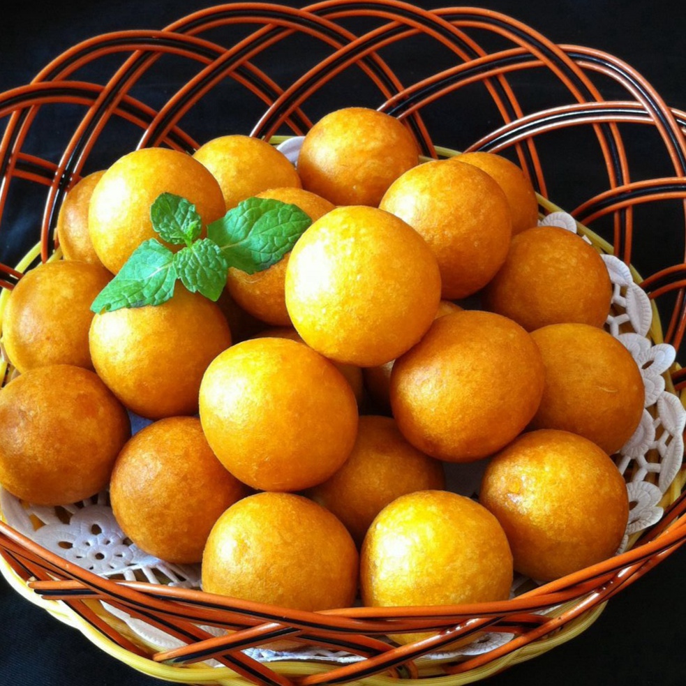 淡了717做的妈妈教炸的红薯丸子