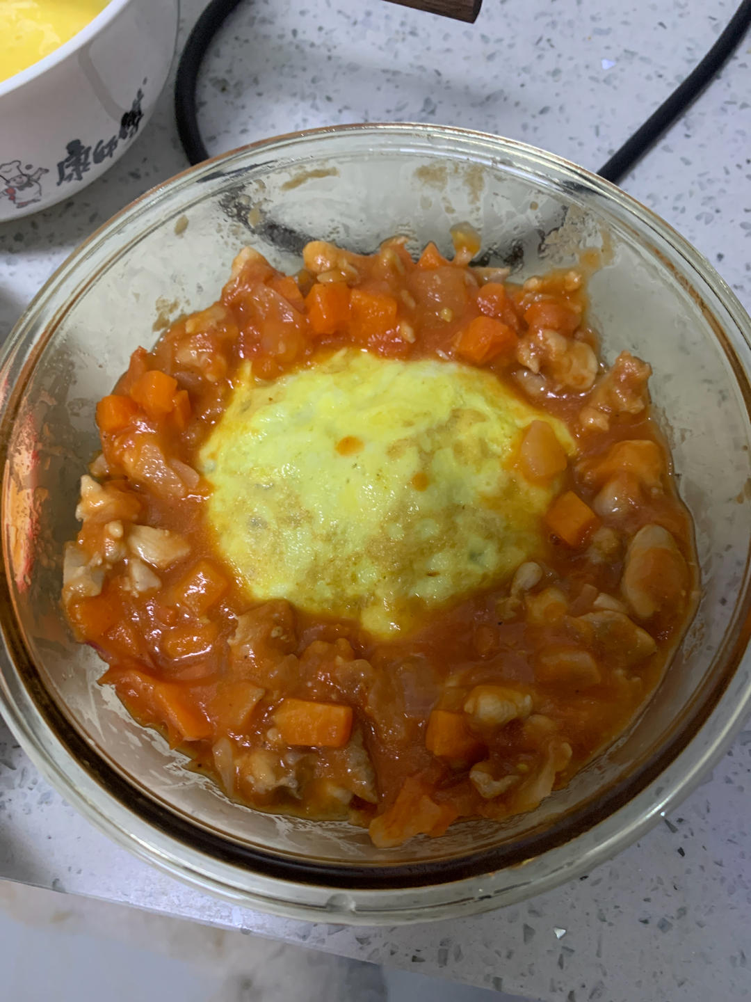 番茄鸡肉酱蛋包饭