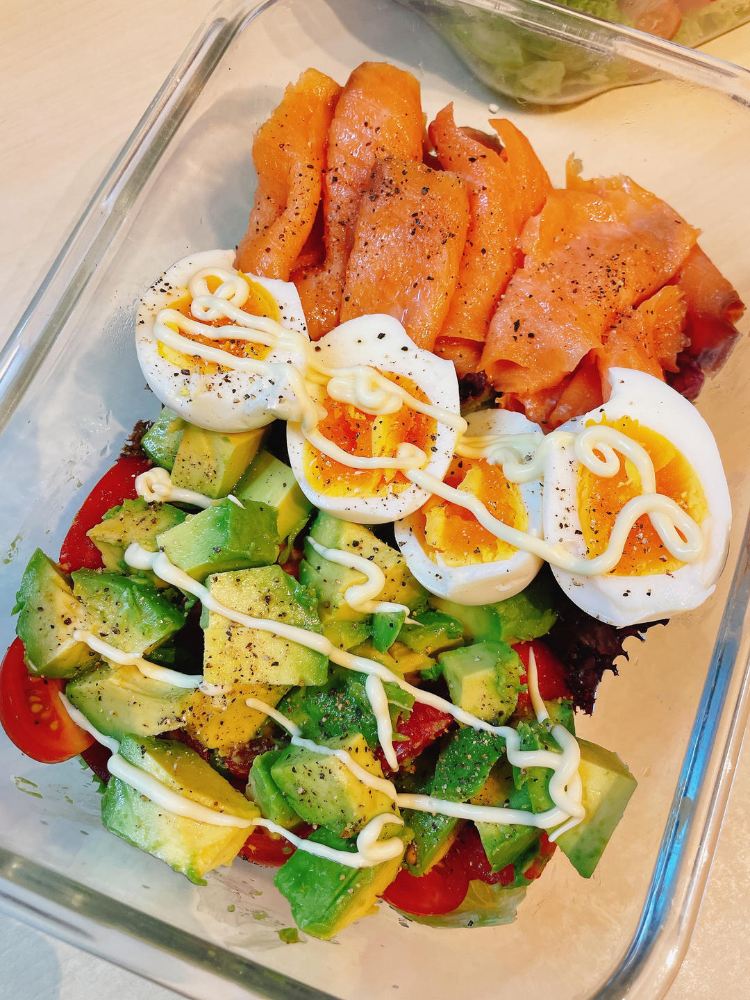 烟熏三文鱼沙拉