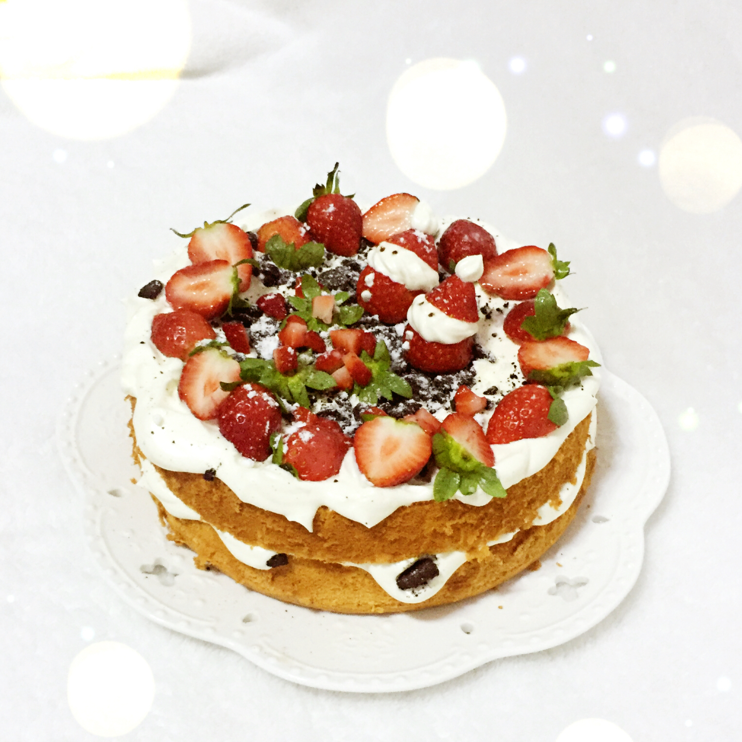 圣诞呆萌裸蛋糕