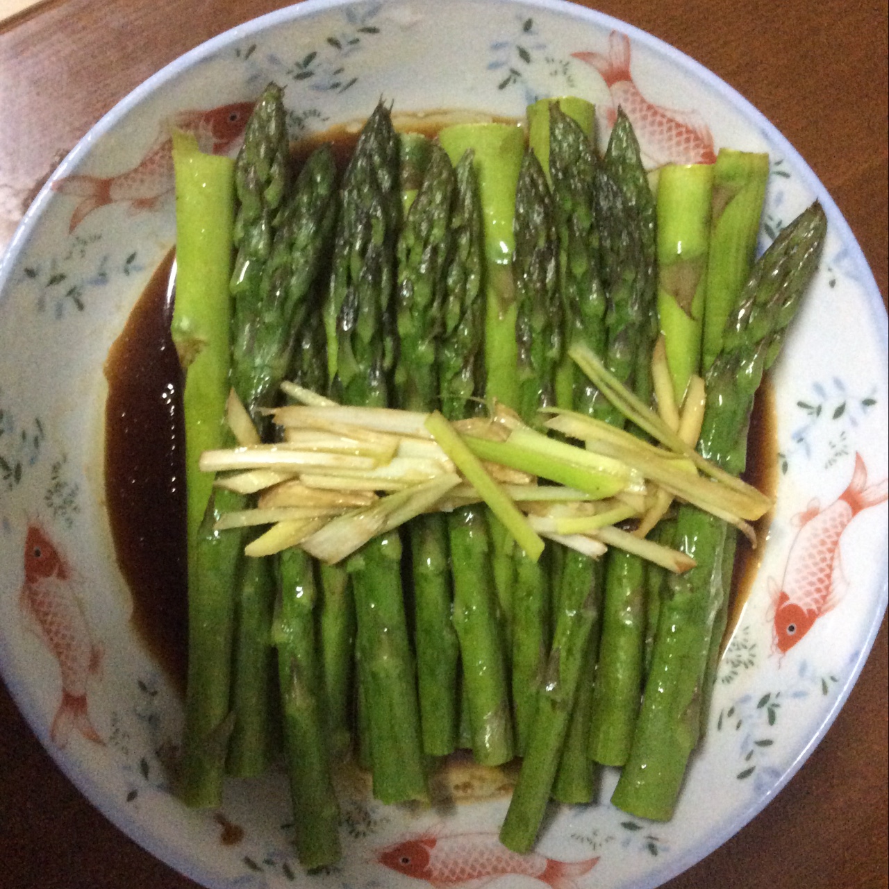 鲜味油淋芦笋