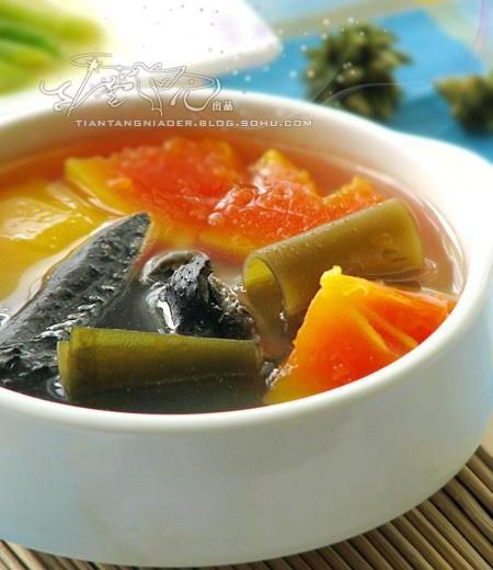 乌鸡海带木瓜汤的做法