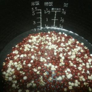 红豆薏米牛奶粥的做法 步骤2