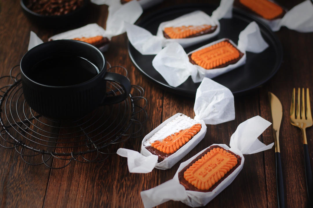 ㊙️巧克力控必入‼️零失误的焦糖饼干布朗尼‼️