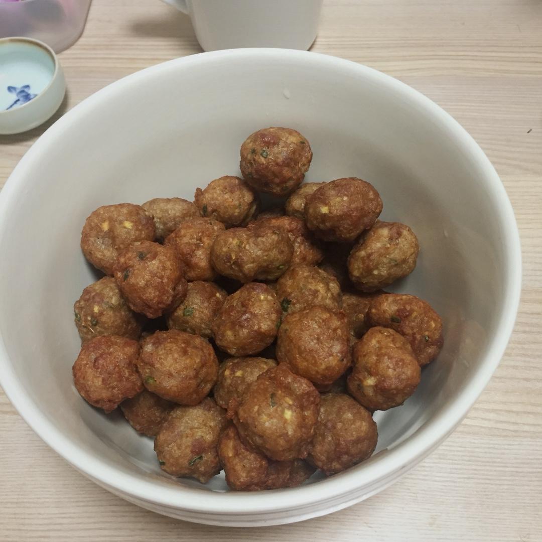 炸莲藕猪肉丸子-年味