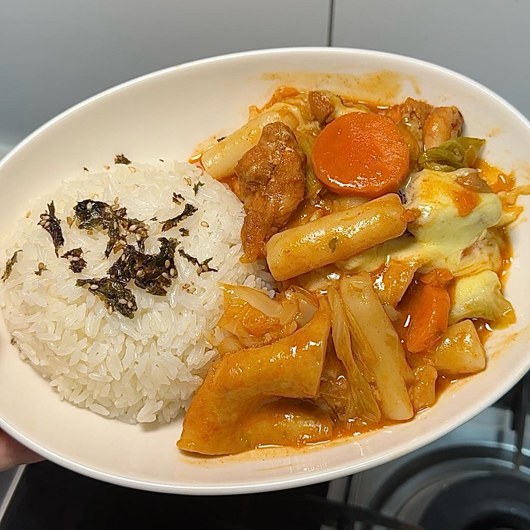 辣闷年糕鸡！好吃！