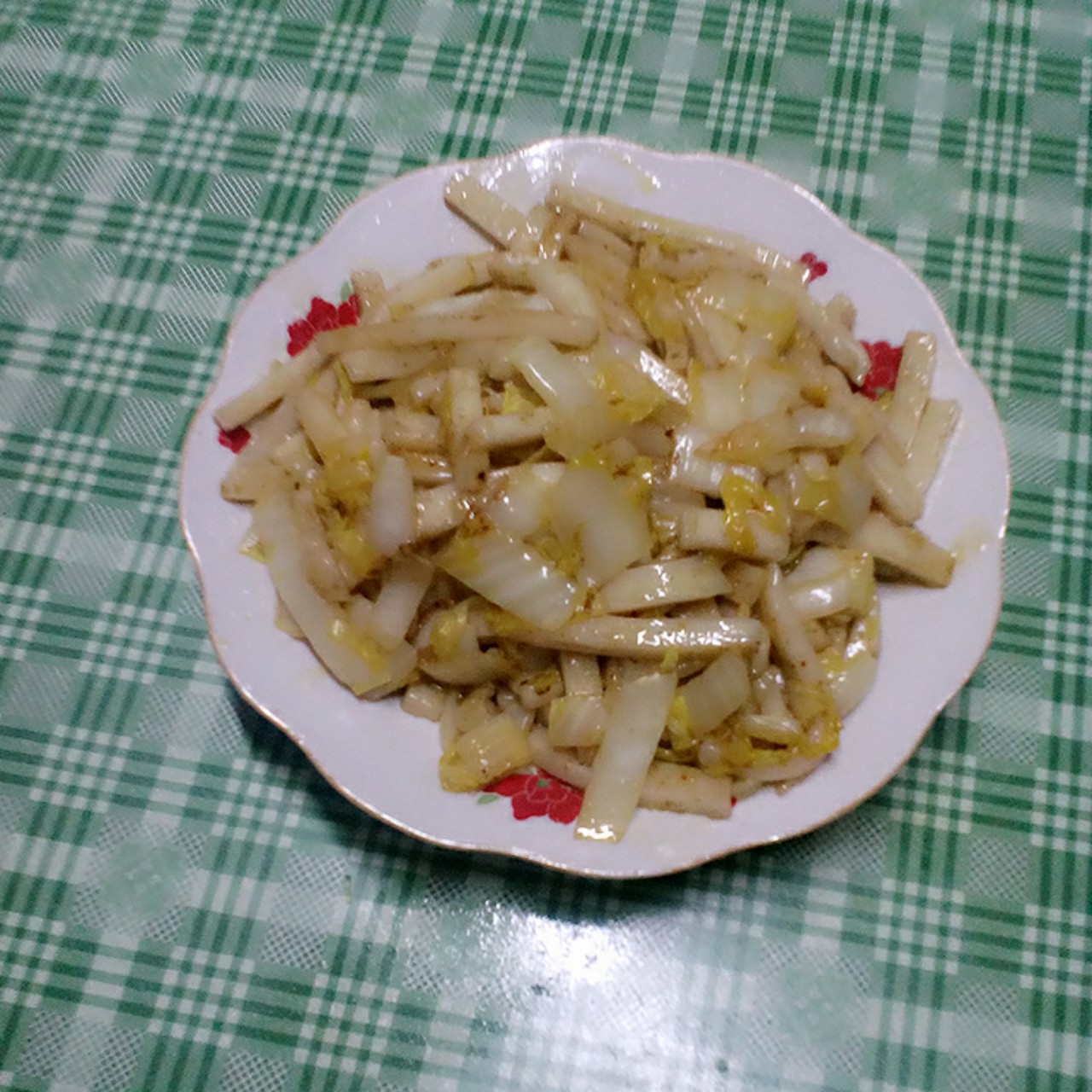 白菜炒年糕