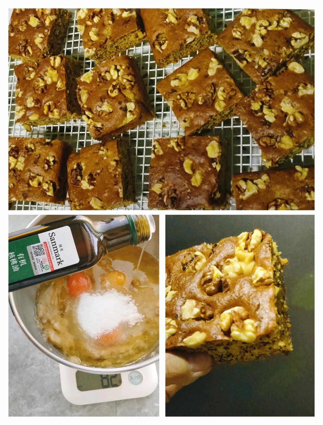 香蕉核桃蛋糕（低油少糖健康版）