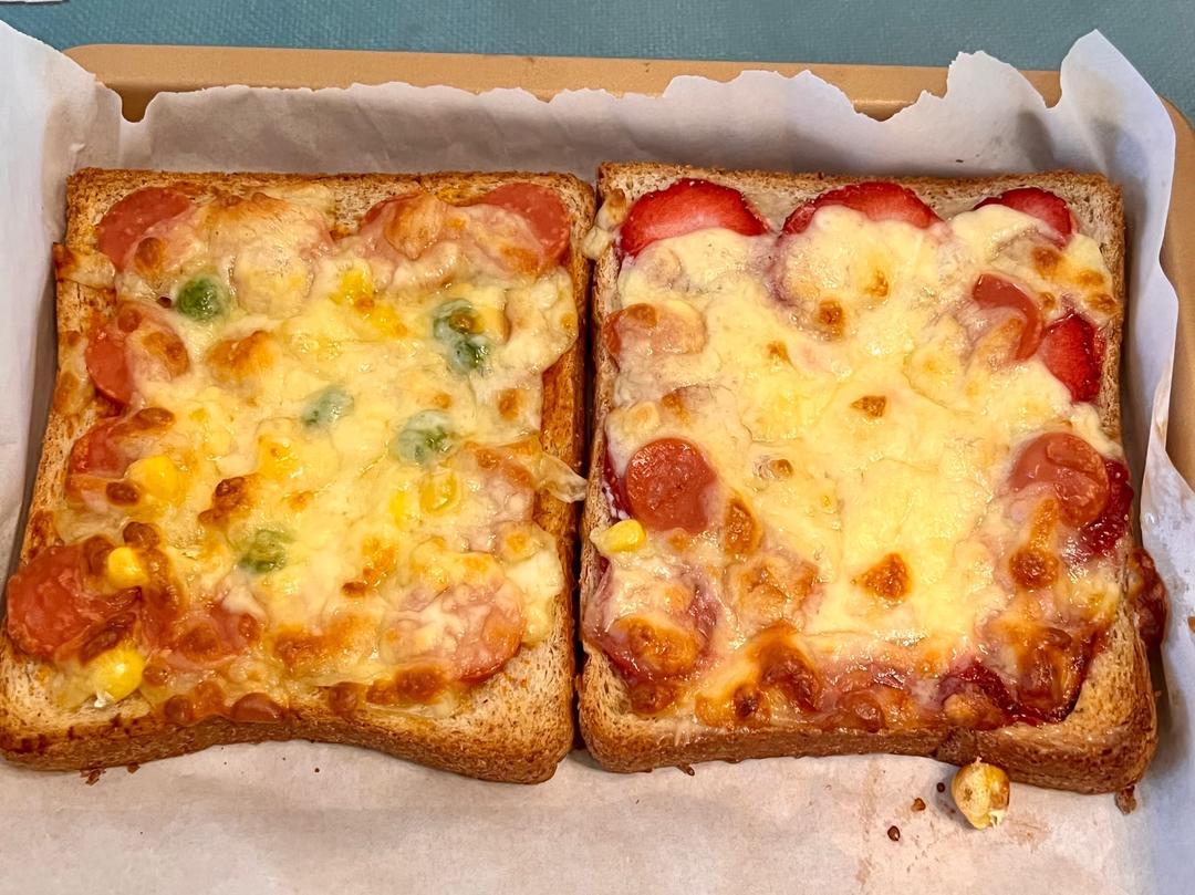 快手早餐吐司披萨