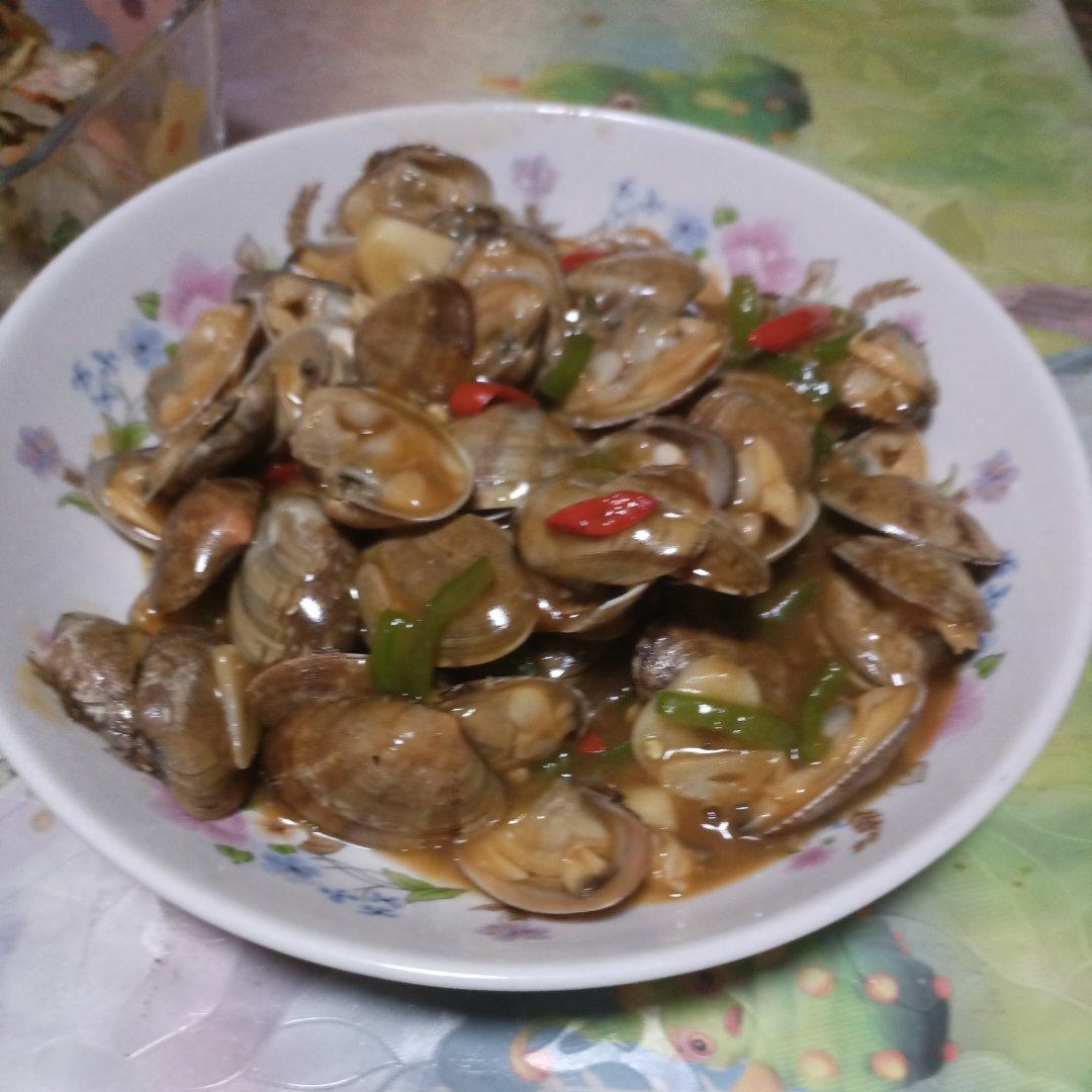 5分钟快手菜❗️秒杀路边摊爆炒花甲～好吃到爆