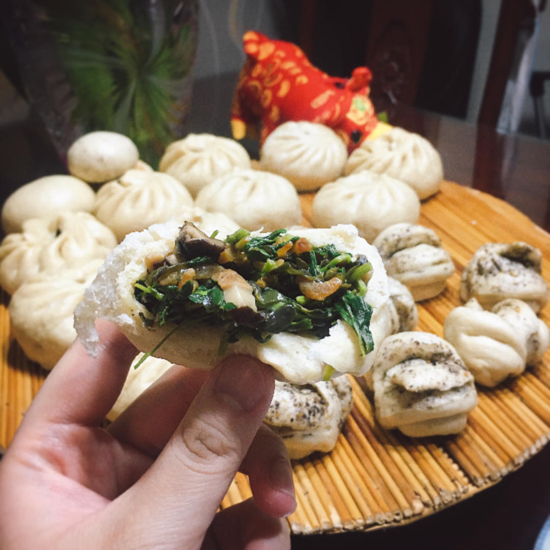 野菜香菇包子