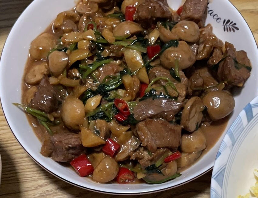 草菇牛肉（米饭杀手系列九）