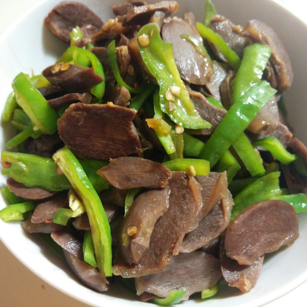 鸭肫炒青椒