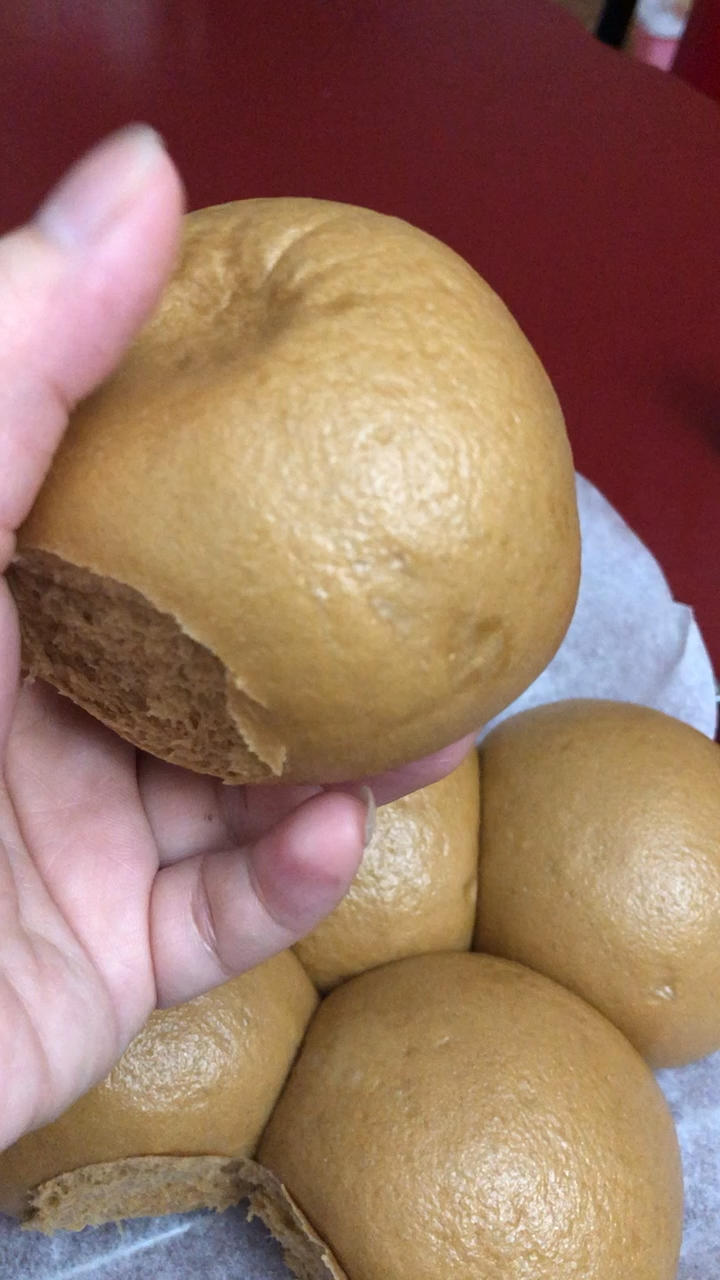 有着面包口感的红糖馒头（一次发酵）