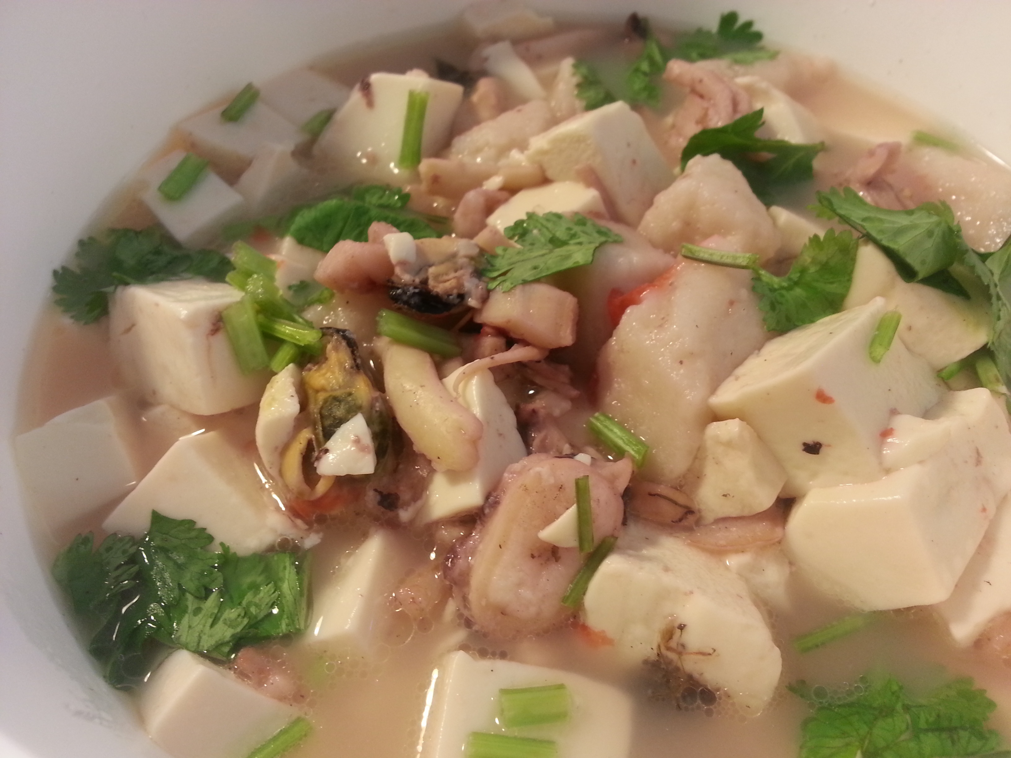 海鲜豆腐汤