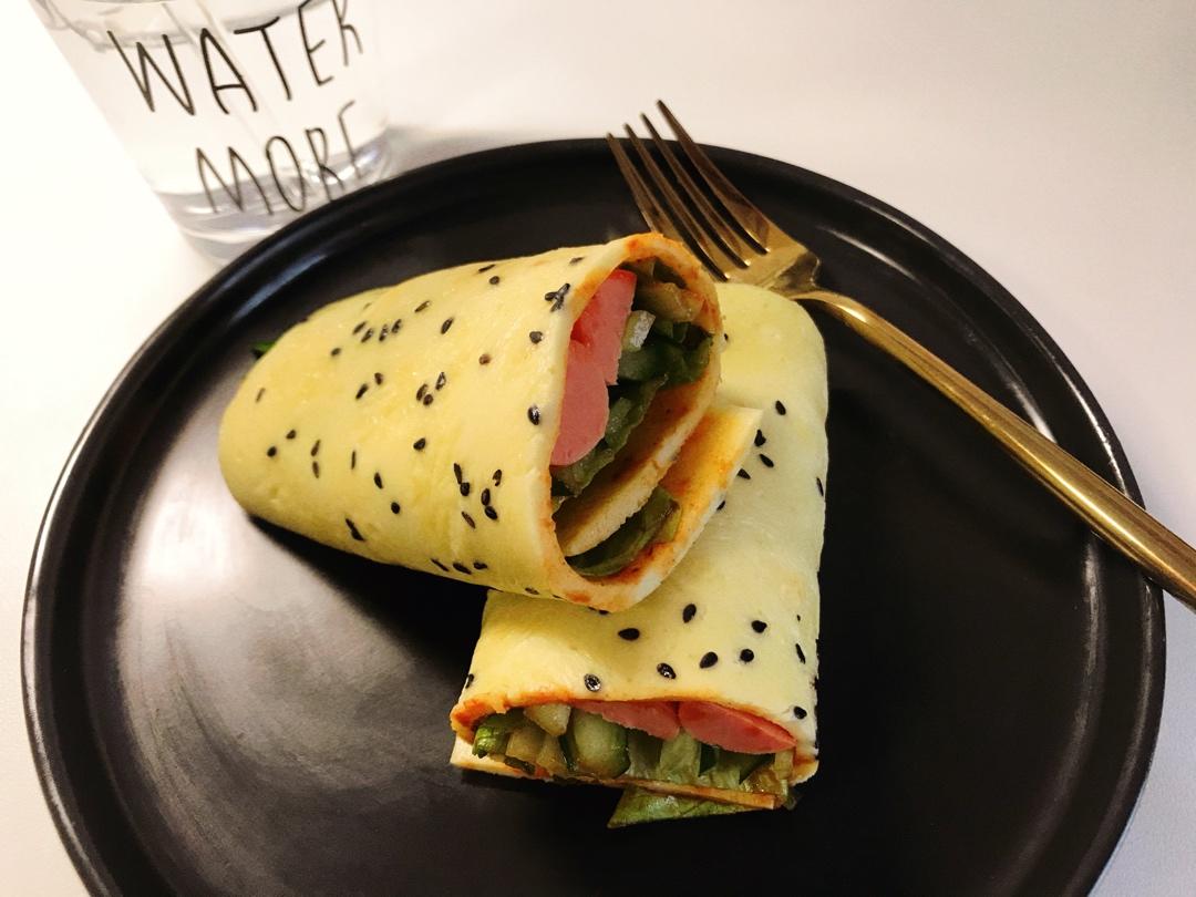 【鸡蛋卷饼】