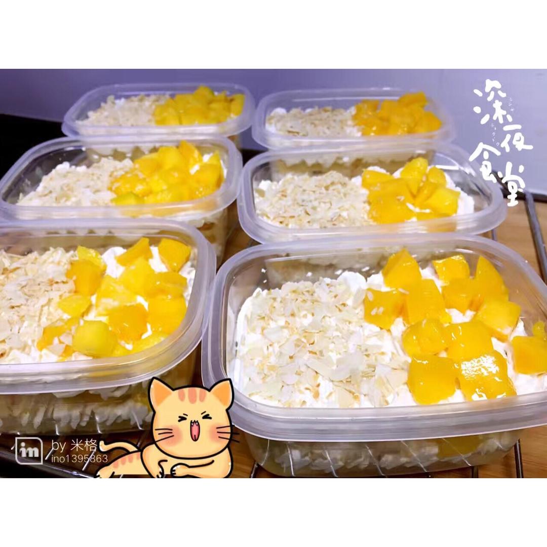 简单快手的便当饭盒水果盒子蛋糕