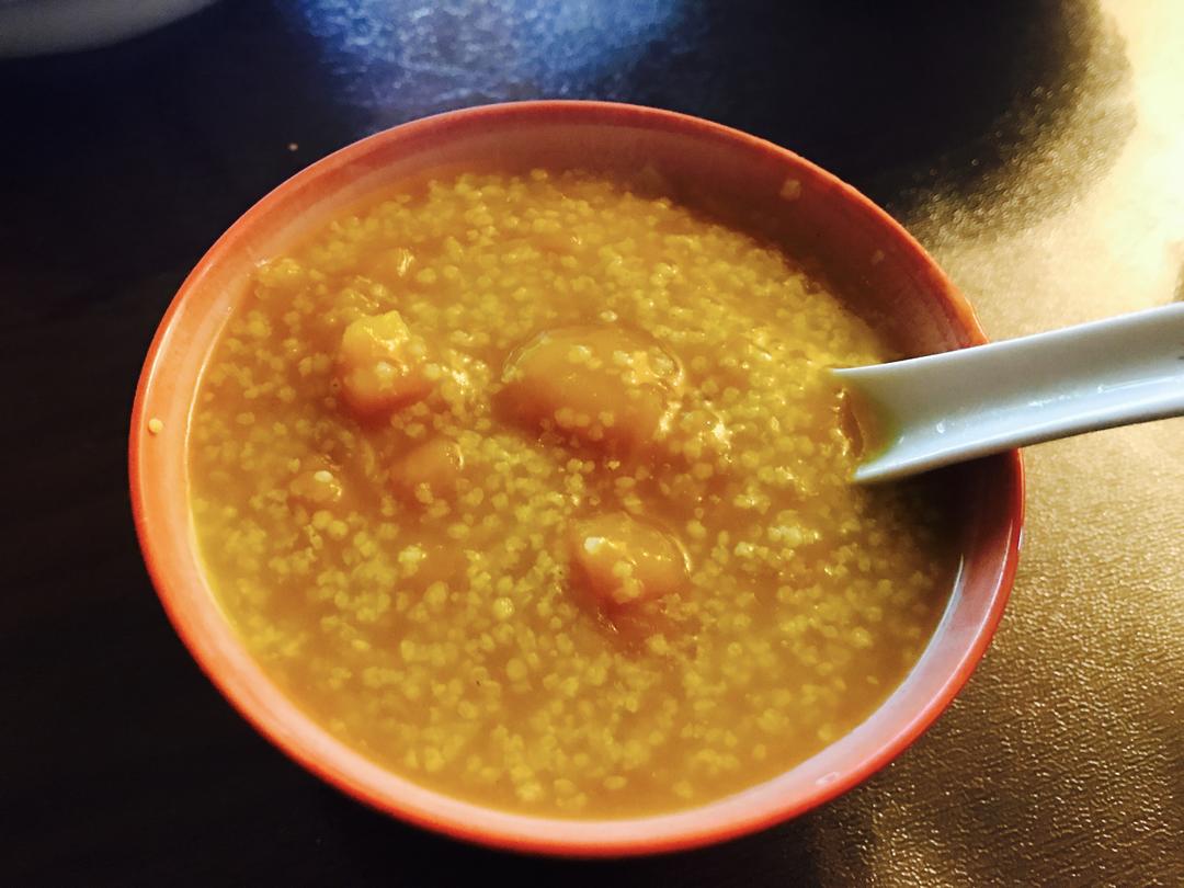 小米南瓜粥(咸版)的做法