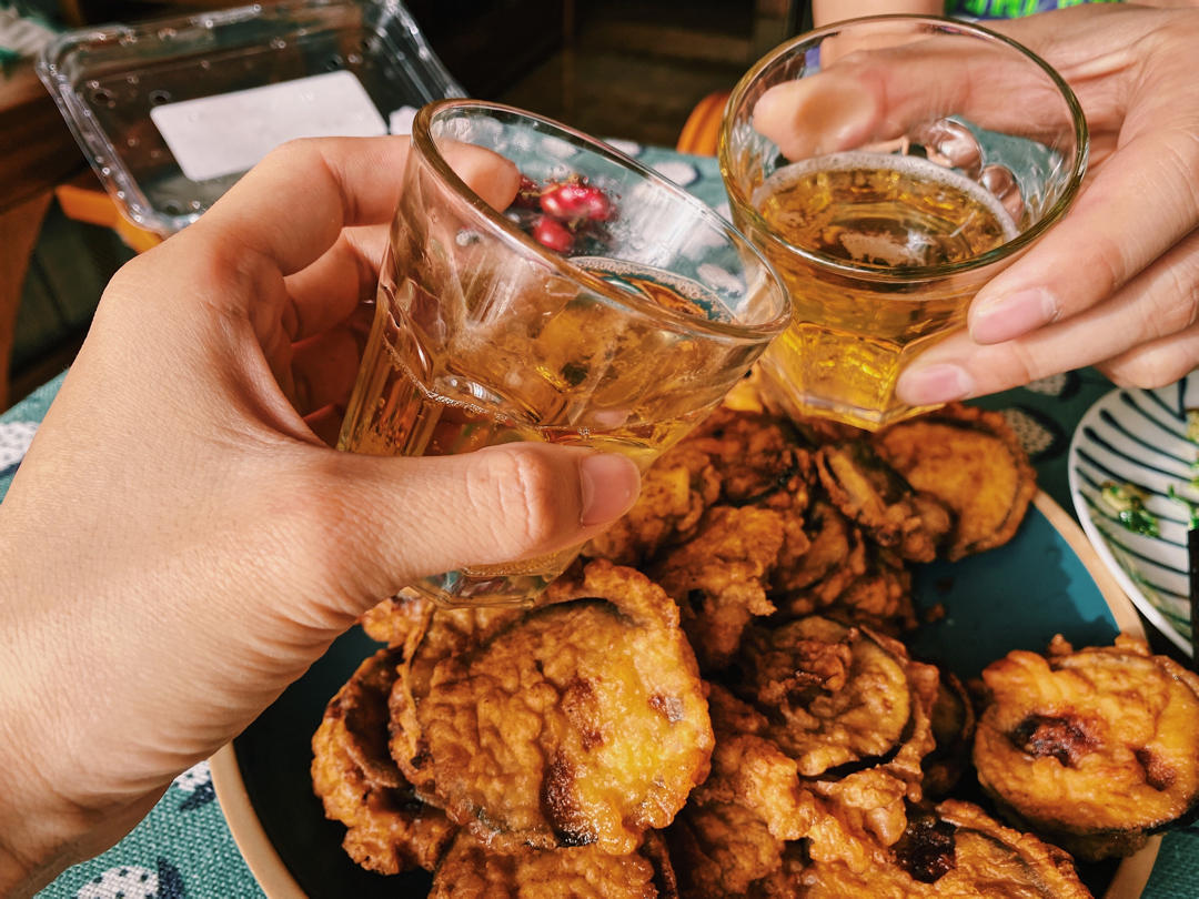 酥炸茄盒￨外酥里嫩