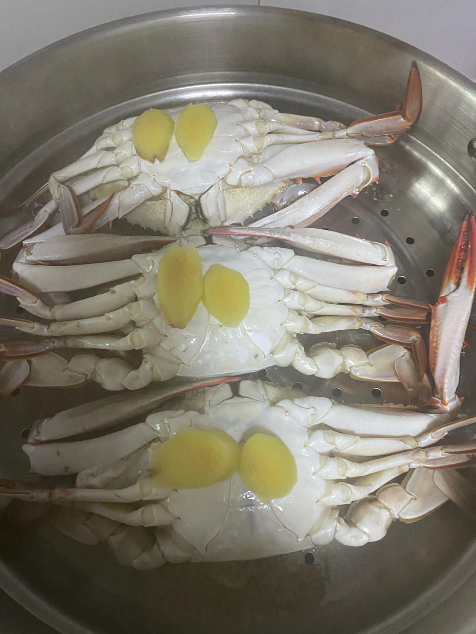 家常版清蒸梭子蟹，用料简单