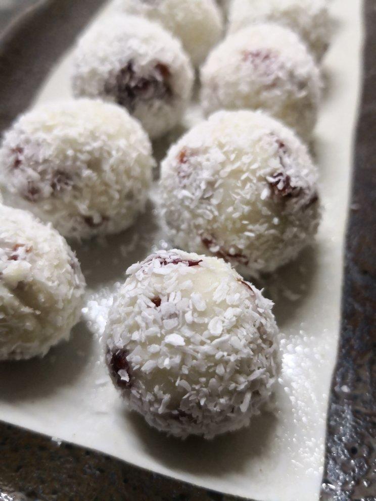 🌈奶香浓郁～健脾养胃的椰蓉蔓越莓山药球