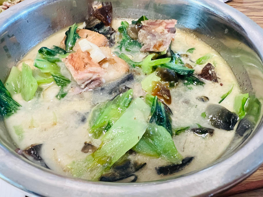 咸烧骨水东芥菜汤