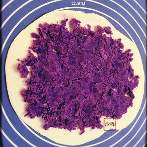 无油无糖紫薯饼的做法 步骤4