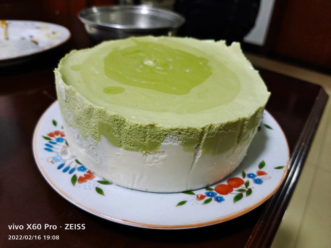 渐变抹茶慕斯蛋糕：我Amanda带着既美又作的抹茶甜点又来了！【曼食慢语】