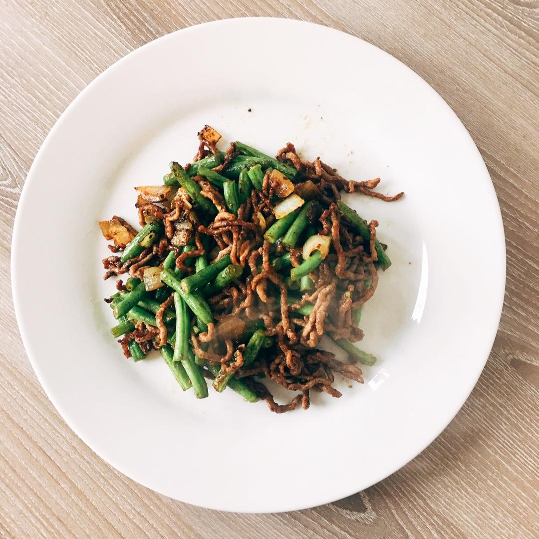 豆角炒肉丝