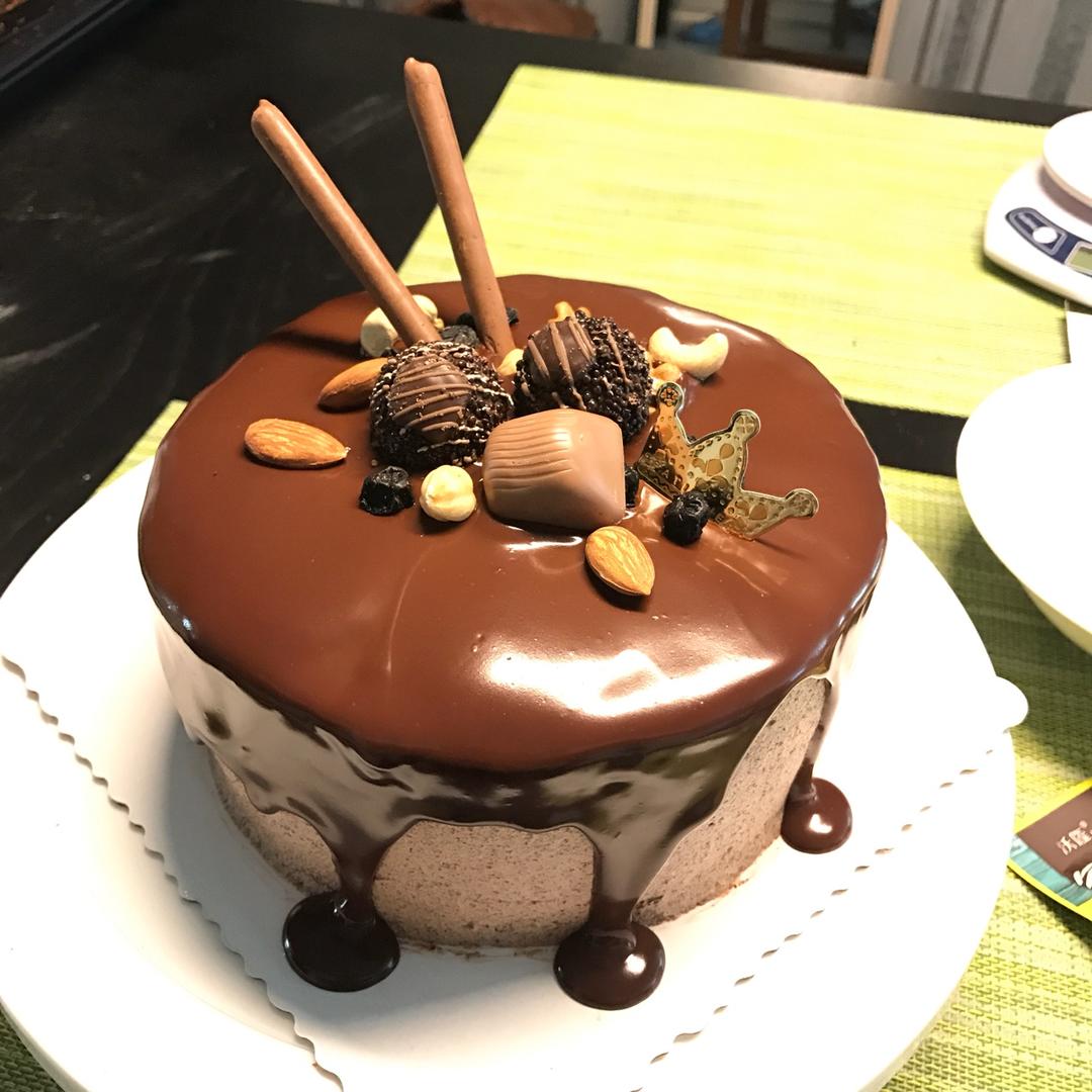 （视频菜谱）滴落巧克力蛋糕