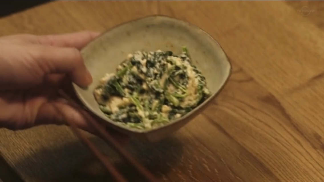 菠菜拌绢豆腐（日式的做法