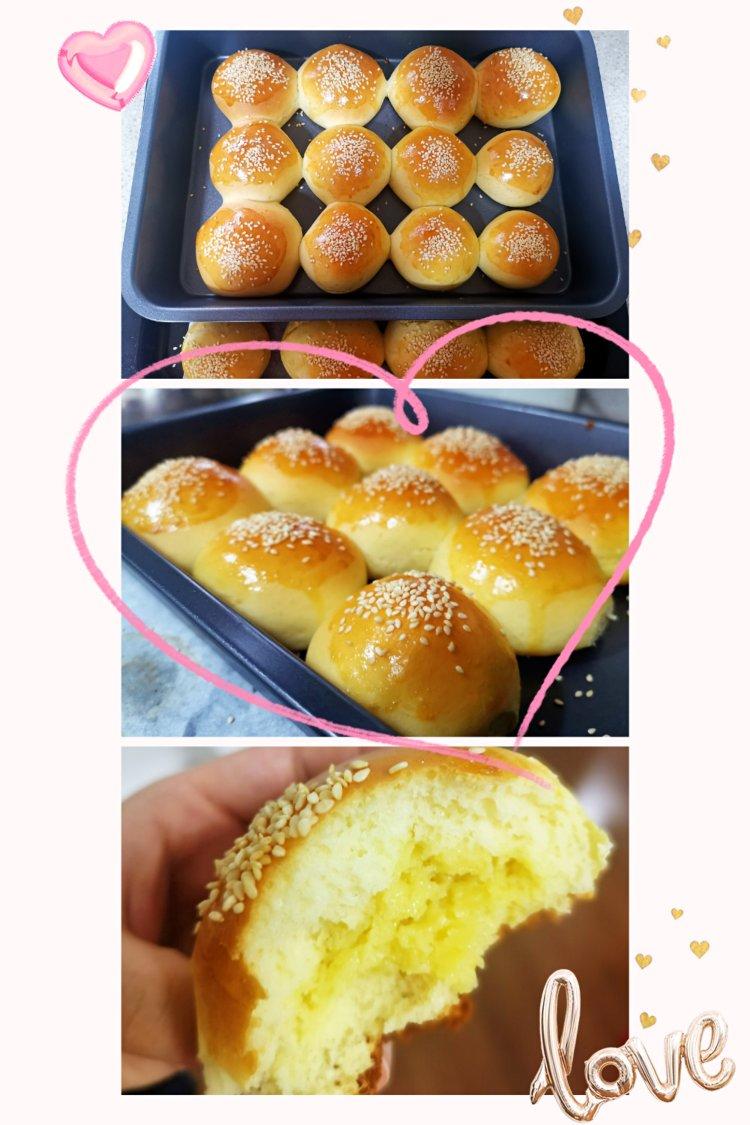 奶黄小餐包-一次发酵超好吃（附快手奶黄馅制作方法）