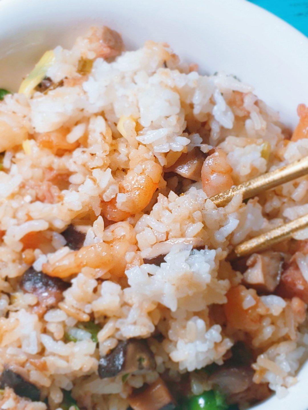 虾仁焖饭#秋季保胃战#