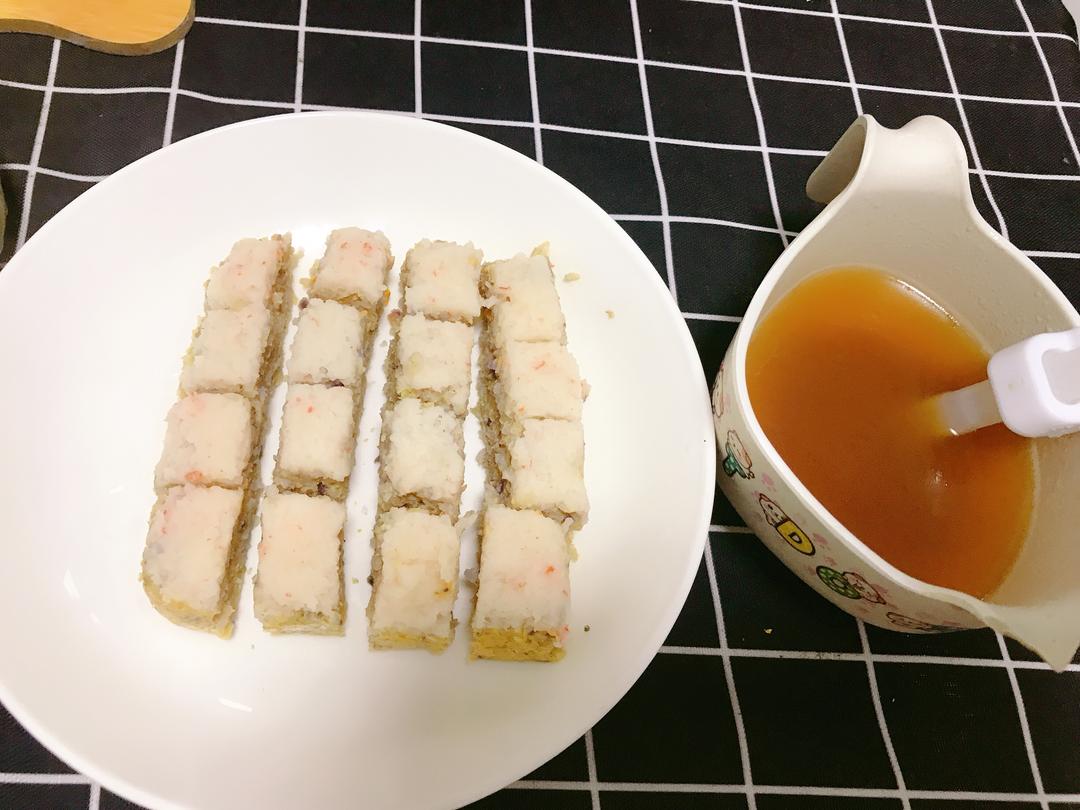 山药虾仁米饭糕