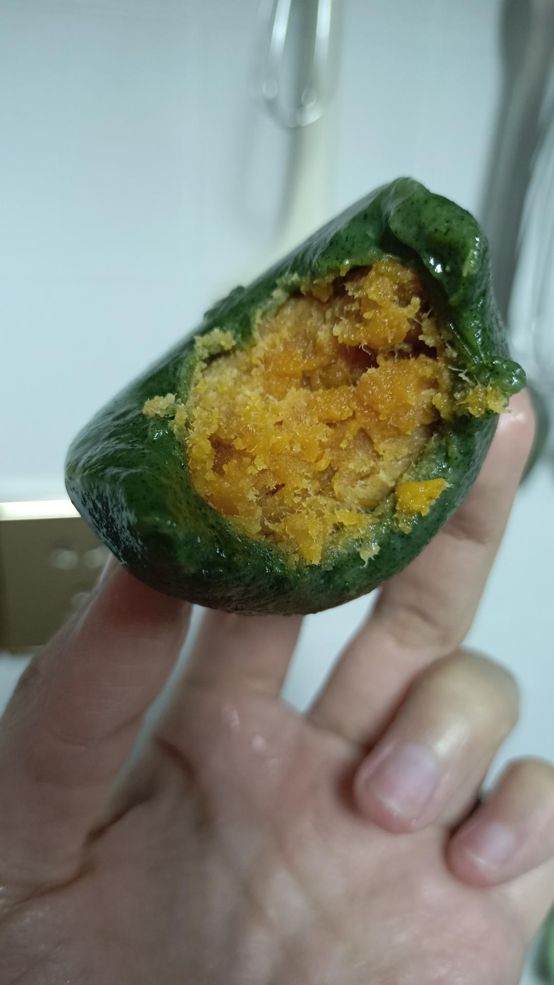 艾草粉肉松青团（艾糍）