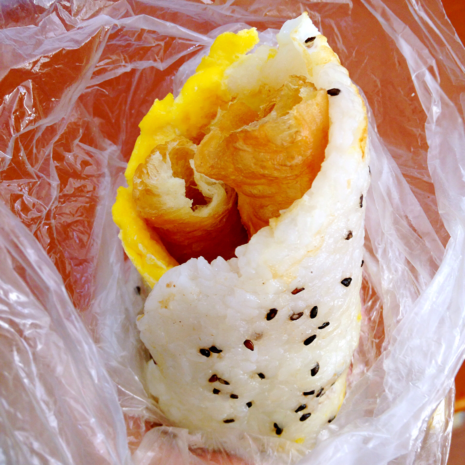 lynn其实是虚胖做的糯米油条糍饭团