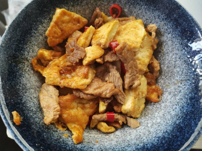 焖煎豆腐