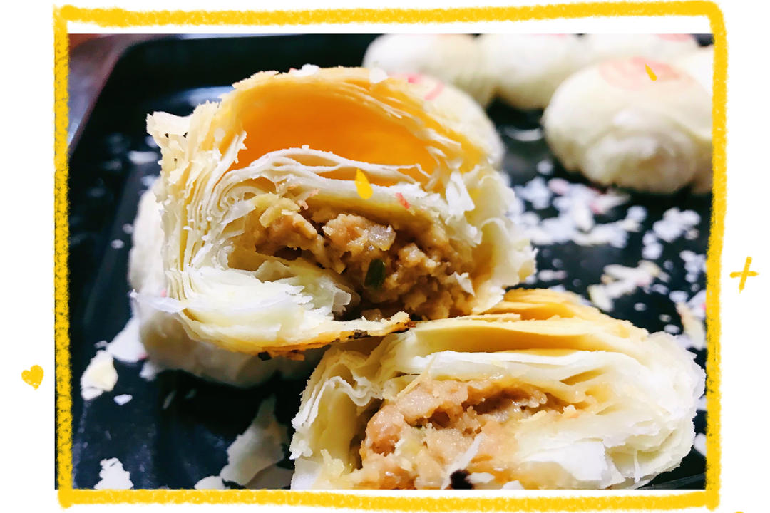 香酥鲜甜的鲜肉月饼