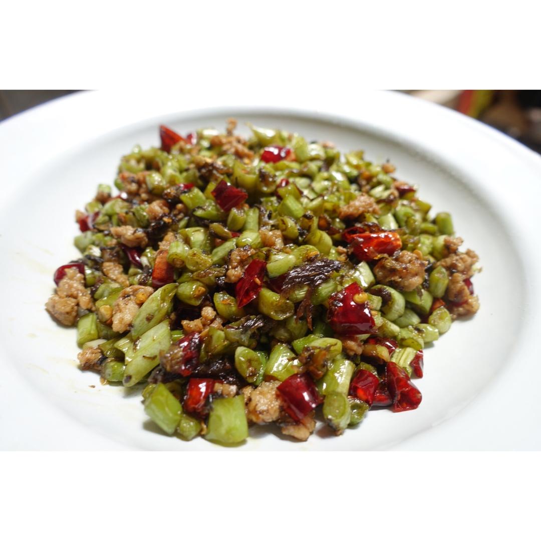 干煸榄菜肉末豆角