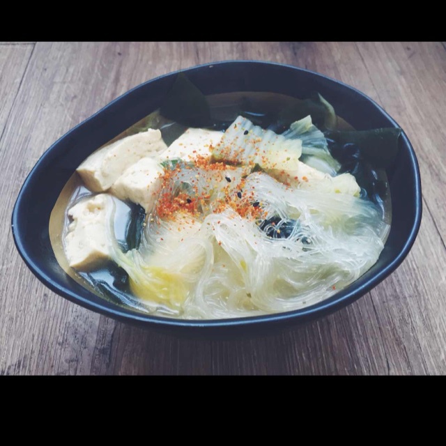 白菜豆腐汤