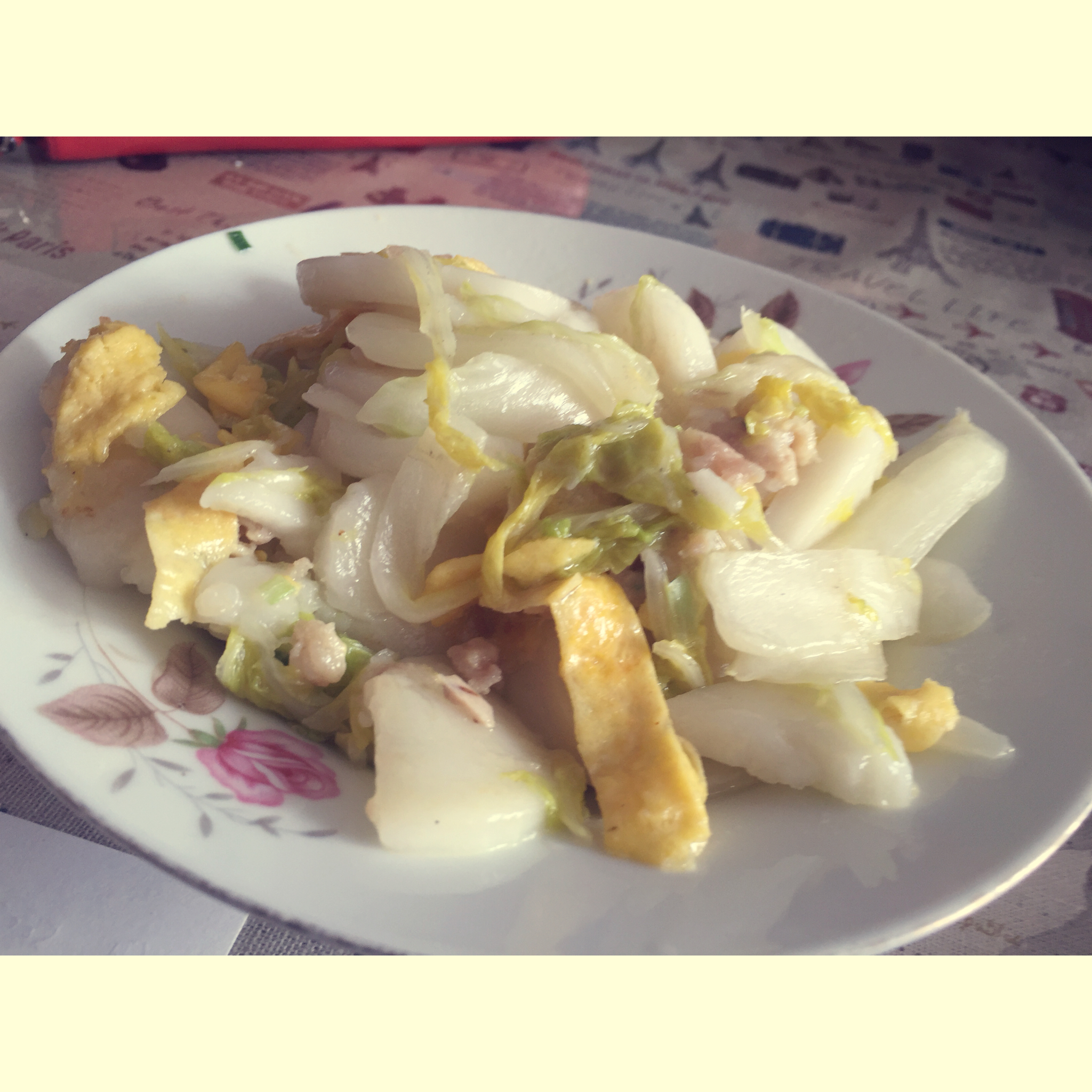 白菜肉丝年糕