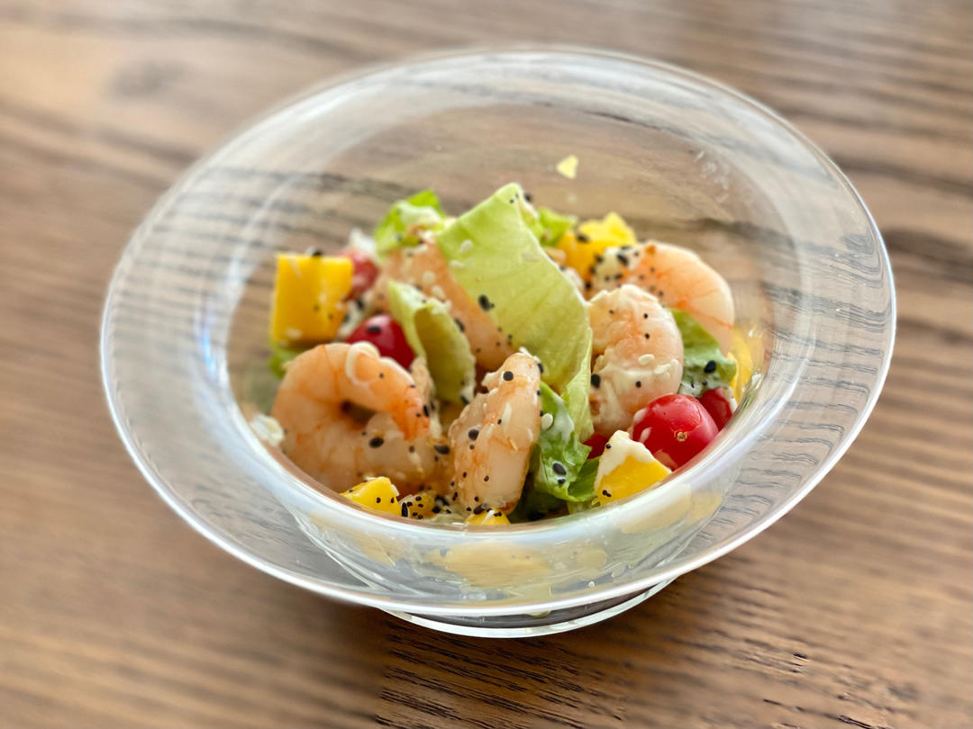 牛油果芒果虾仁沙拉