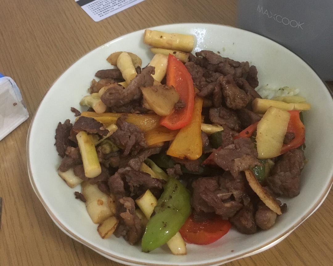 酸笋炒牛肉