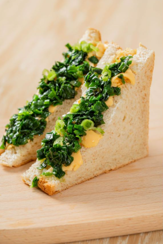 一人鲜食#葱葱三明治