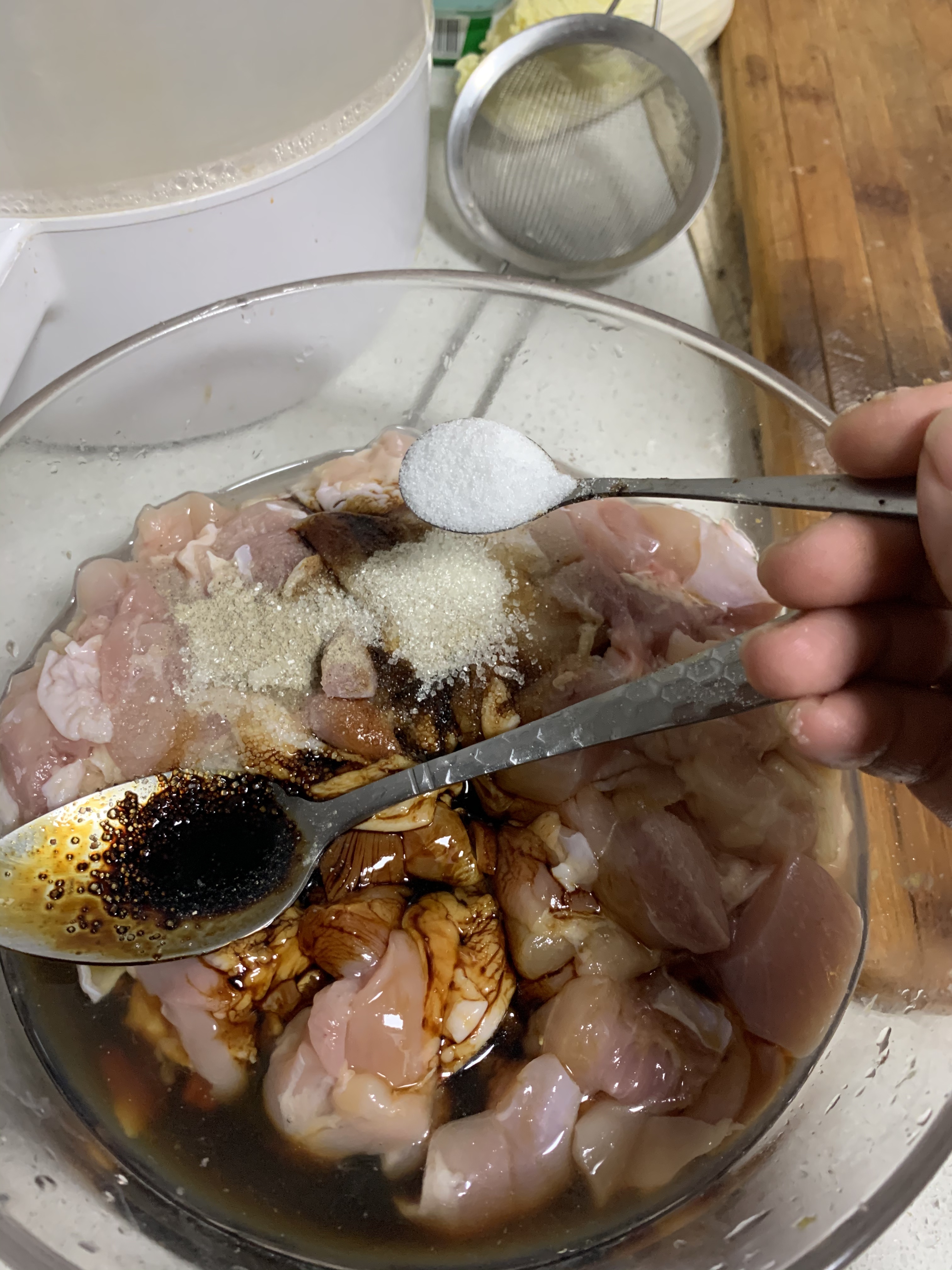 葱油鸡（零厨艺可操作）的做法 步骤7
