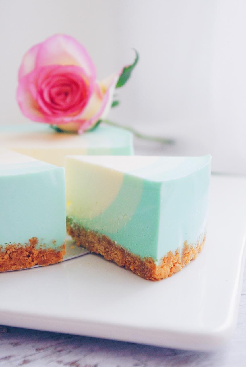 渐变抹茶慕斯蛋糕：我Amanda带着既美又作的抹茶甜点又来了！【曼食慢语】